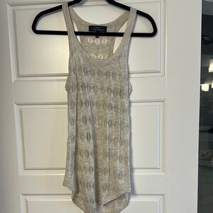 Robert Rodriguez Cream Asymmetrical Tank Top